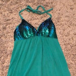 Victoria’s Secret Mermaid Halter cotton dress sz L